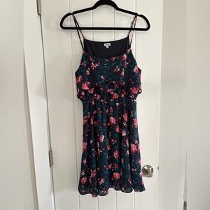 Kismet Navy and Pink Floral Dress